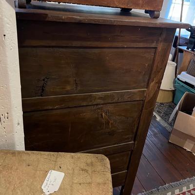 981 Antique Wooden Pie Safe Cabinet