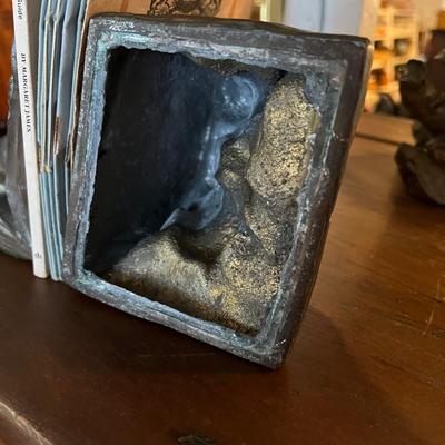 983 Bronze Finish Metal Childrenâ€™s Baby Bookends