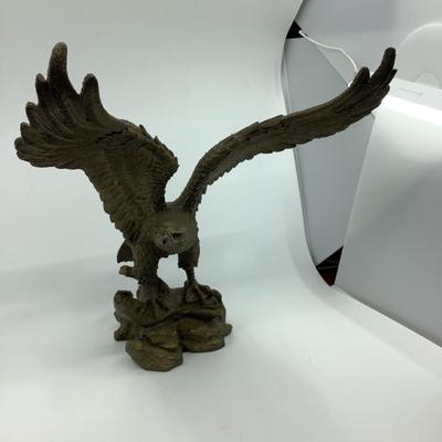 984 Large Bronze Flying Eagle Sculpture