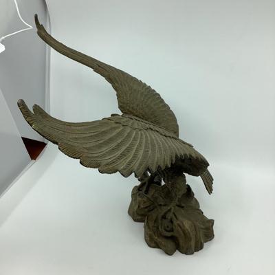 984 Large Bronze Flying Eagle Sculpture