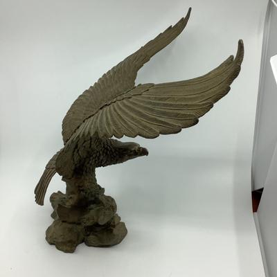 984 Large Bronze Flying Eagle Sculpture