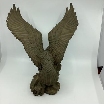 984 Large Bronze Flying Eagle Sculpture