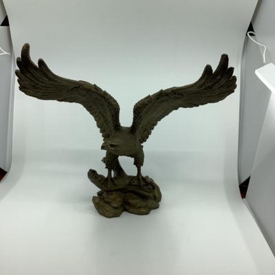 984 Large Bronze Flying Eagle Sculpture