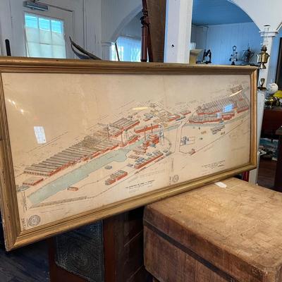 985 The United Dye Works A . Corp Factory Framed Print