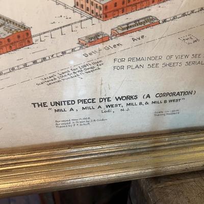 985 The United Dye Works A . Corp Factory Framed Print