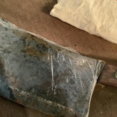 989 Large Vintage Dexter Cleaver with Full Tang