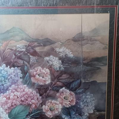 LOT 28: Lena Liu Still Life Floral Print Numbered & Signed