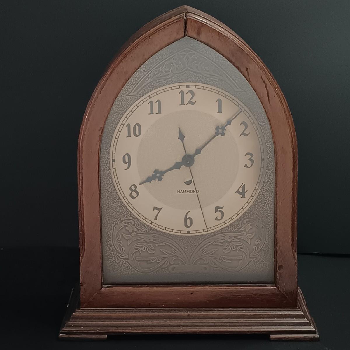 LOT 165 Hammond Clock Co. Vintage Electric Mantle Clock