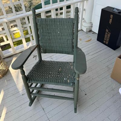O 1144 Green Painted Rocking Chair