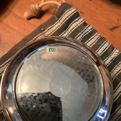 998 A&M Mermaid Travel Ashtray with 3 Marble, Granite Ashtrays