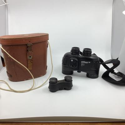 1005 Vintage Binocular Lot with Leather Case