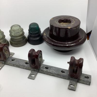 1006 Lot of Ceramic and Glass Insulators