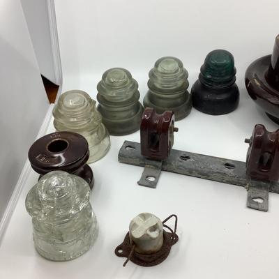 1006 Lot of Ceramic and Glass Insulators