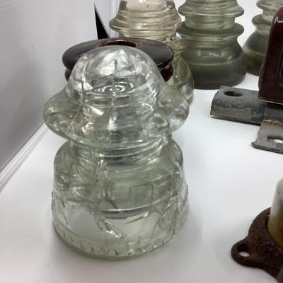 1006 Lot of Ceramic and Glass Insulators