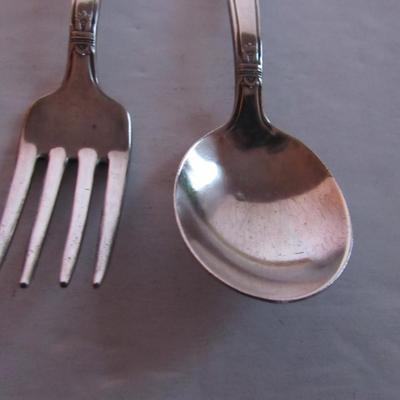 Vintage First Love Pattern, 1847 Rogers, International Silver Child's Spoon/Fork Set