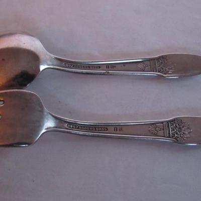 Vintage First Love Pattern, 1847 Rogers, International Silver Child's Spoon/Fork Set