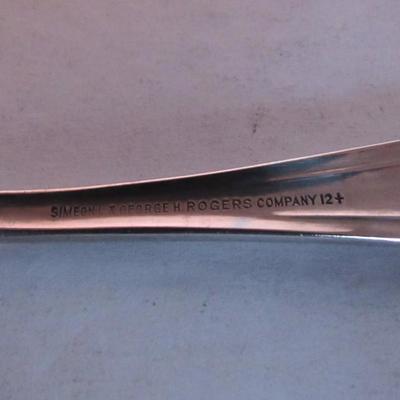 4 Antique Silverplate Fancy Butter Knife/Spreaders