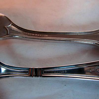 4 Antique Silverplate Fancy Butter Knife/Spreaders