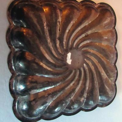 Old Sterling Silver Handled Dish and Silverplate Tray, Read Description