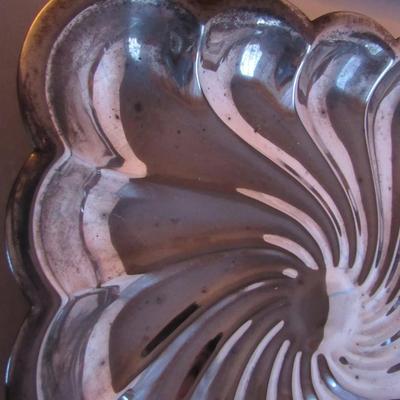 Old Sterling Silver Handled Dish and Silverplate Tray, Read Description