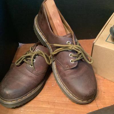 1016 Three Pairs of Mens Shoes Carhartt, LL Bean, Doc Martin