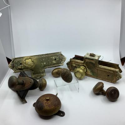1022 Antique Brass Public School Door Knobs Hardware