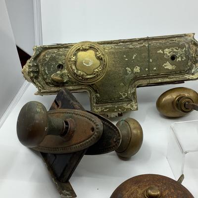 1022 Antique Brass Public School Door Knobs Hardware