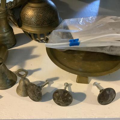 1024 Misc. Brass Bell, Frame, and Various Home Decor Lot