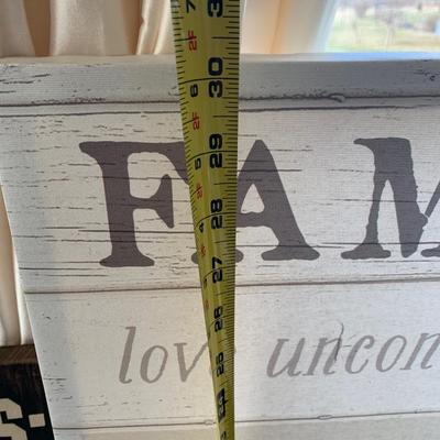 Home Decor Signs Family