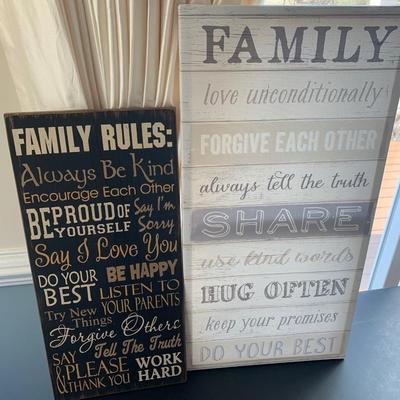 Home Decor Signs Family