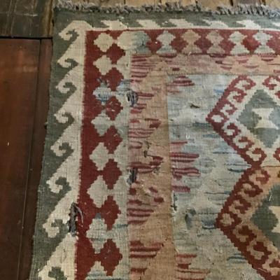 1072 Vintage Kilim Rug Runner