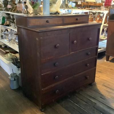 1074 Antique Empire Gentleman's Dresser