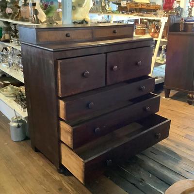 1074 Antique Empire Gentleman's Dresser