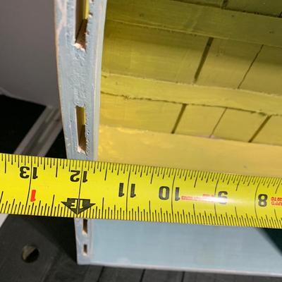 30â€ Wood Boat Shelf Shadow Box Nautical Decor