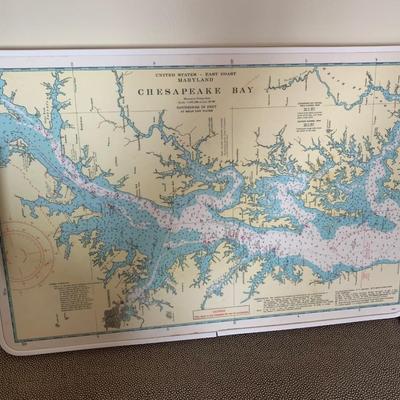 Chesapeake Bay Serving Tray - Cleat Handles