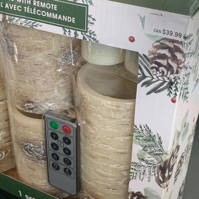 New In Box Remote Candle Set