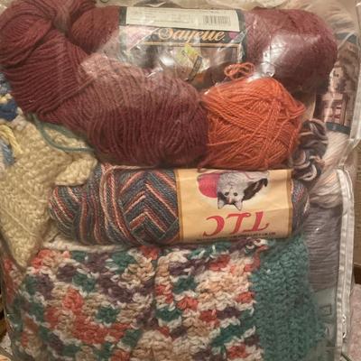 Yarn and large basket