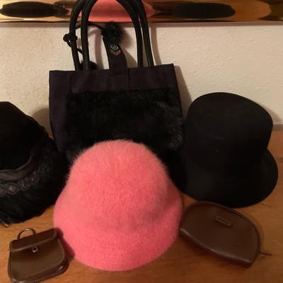 Womenâ€™s hats, purses, and basket