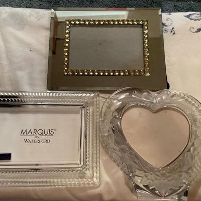 3 glass and mirror picture frames