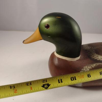 Painted Wooden Duck Decoy (#1)
