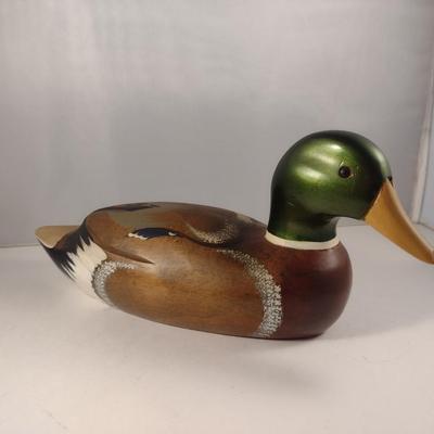 Painted Wooden Duck Decoy (#1)
