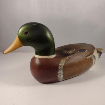 Painted Wooden Duck Decoy (#1)