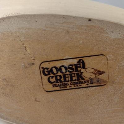 Painted Goose Creek Wooden Goose Decoy (#2)
