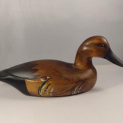 Painted Wooden Duck Decoy (#5)