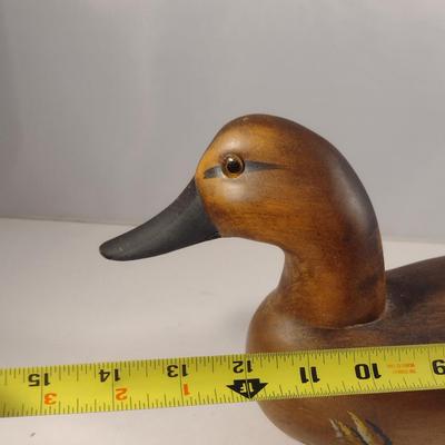 Painted Wooden Duck Decoy (#5)