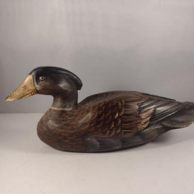 Painted Wooden Duck Decoy (#6)