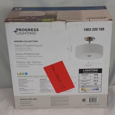 New Progress Lighting Semi-Flushmount LED Ceiling Fixture