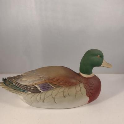 Painted Ceramic Duck Figurine by Andrea (#12)