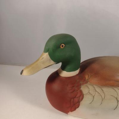 Painted Ceramic Duck Figurine by Andrea (#12)