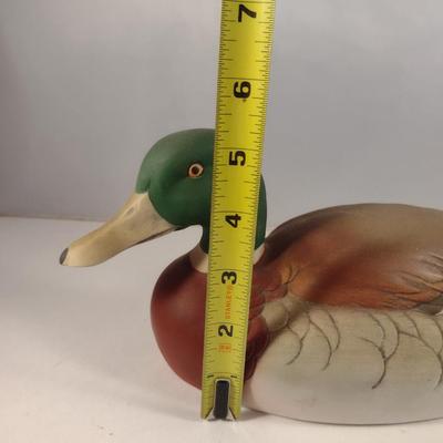 Painted Ceramic Duck Figurine by Andrea (#12)